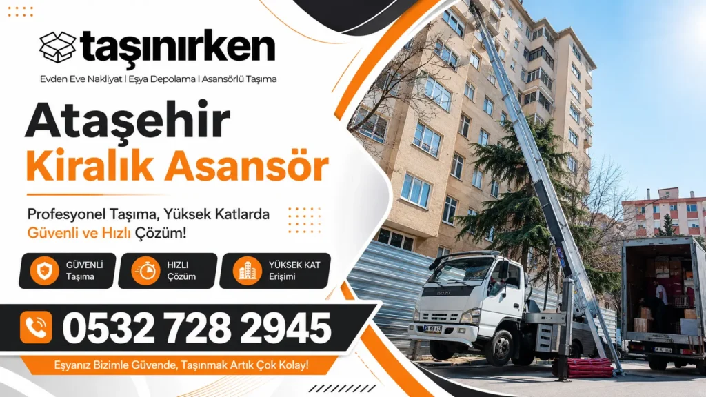 ataşehir kiralık asansör ev taşıma asansörü