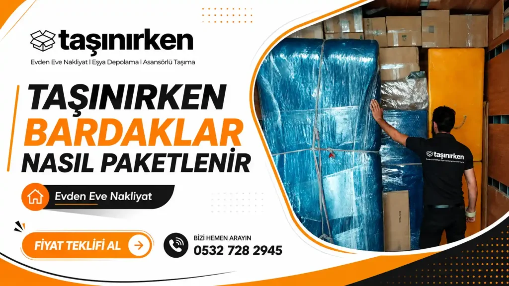 taşınırken bardaklar nasıl paketlenir görseli